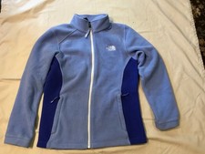 The North Face Girls Blue and Purple Fleece Zip Up Jacket Size Large 14-16