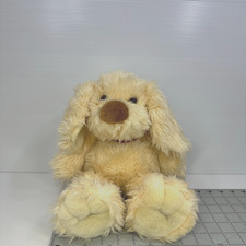 Walmart Puppy Dog 16 Inch Plush Golden Yellow Shaggy Fuzzy Stuffed Animal Toy