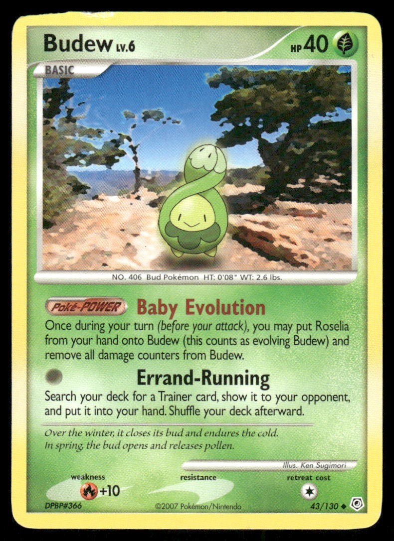 Pokemon Tcg Budew #43 Pokemon Diamond & Pearl LP
