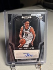 2024-25 Prizm Black Trey Alexander Rookie RC Rookie Auto #RS-ALX Denver Nuggets