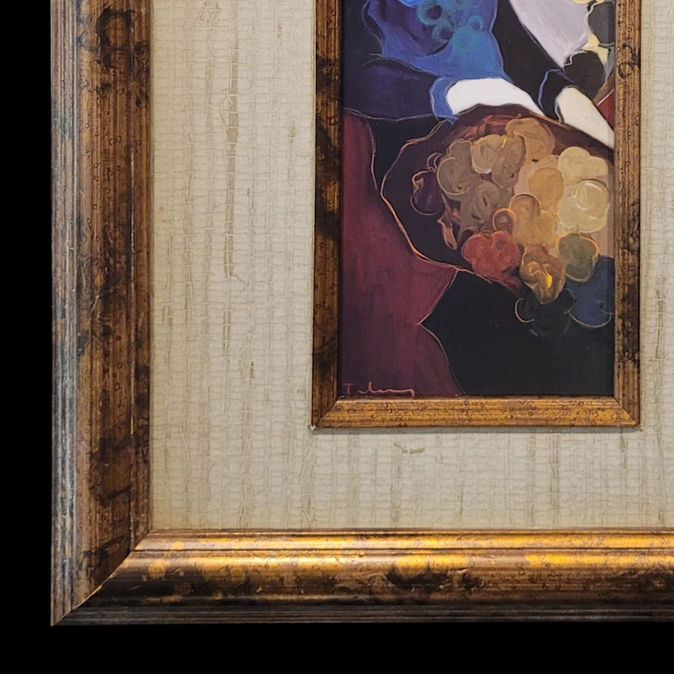 Impresión firmada Itzchak Tarkay "Karly" enmarcada en madera/impresión mate de vidrio Foto 2 de 4