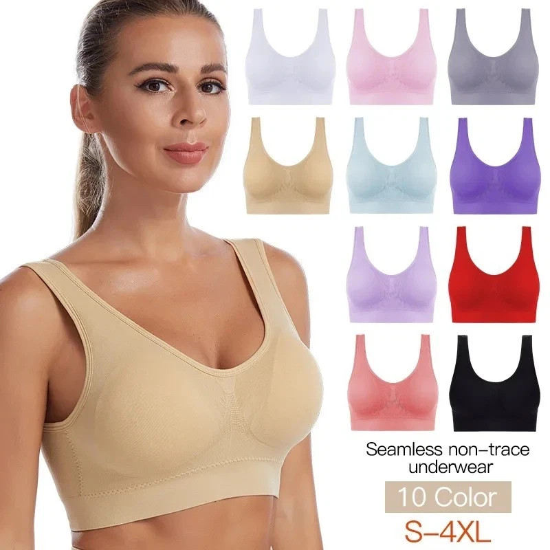 Genie Sujetadores Push Up Ropa Interior Sin Costuras Sexy Invisible Caliente Deporte Talla Grande