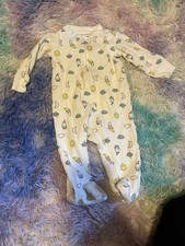Carter's Baby Full Zip Footed Pajamas Size 6 Months