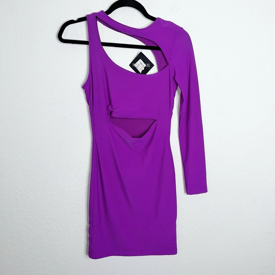Vestido Boulee Para Mujer 4 Ciara Vestido Corte Fucsia Púrpura Bodycon Mini Audrina Foto 4 de 4