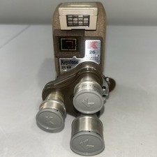 Keystone K-26 Standard 8mm Triple Lens Vintage Movie Camera W/Leather Case