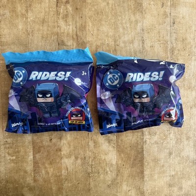 Lot Of (2) 2025 Wendy s Kids Meal Toy - DC Batman & His Bat-Glider, Sealed & New