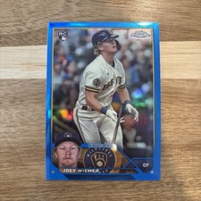 2023 Topps Chrome Update Joey Wiemer #USC80 Blue SN /150,RC