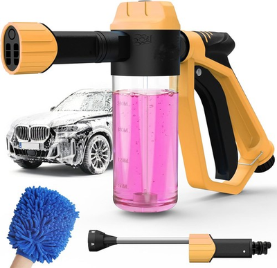 #ad #ad Car Wash Foam Gun For Garden Hose Foam Cannon Car Wash Kit With Microfiber Wash $33.24