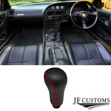 FITS LOTUS ELAN M100 S2 TURBO D RED CROSS-STITCH LEATHER GEAR KNOB COVER KIT