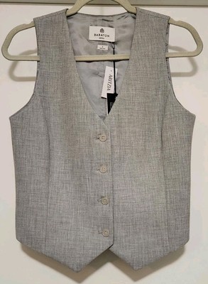 Aritzia Babaton Deniro Vest Women's 8 Gray Heather Chrome NWT
