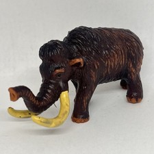 Bullyland Wooly Mammoth 3.5" Miniature Figure Figurine Toy Brown Tusks A5