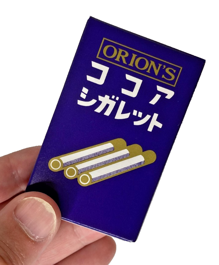 japan candy cigarettes Japan Cocoa-Flavored Candy Sticks Orion Cocoa Cigarette – 6 Sticks × 30  boxes