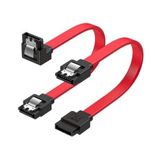 CableCreation SATA III Cable,8-Inch/0.6FT 6.0 0.6FT, Black  red