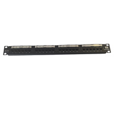 Leviton Cat 5e 24-Port Patch Panel   T568B   1U Rackmount   Clean