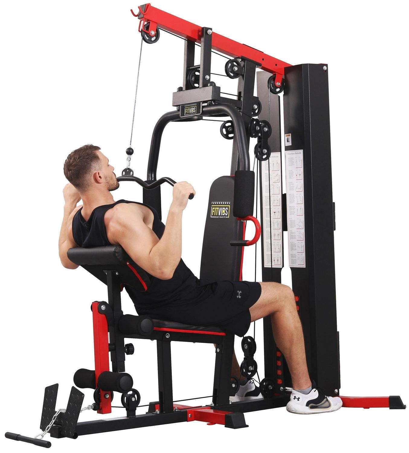 Multifunctional Full Home Gym System Workout Exercise Station Full Body Workout