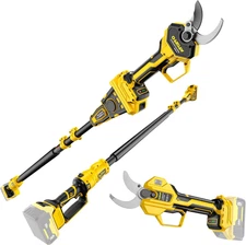 2-IN-1 Electric Pole Pruning Shears Cordless Compatibility with De-Walt 20V MAX 