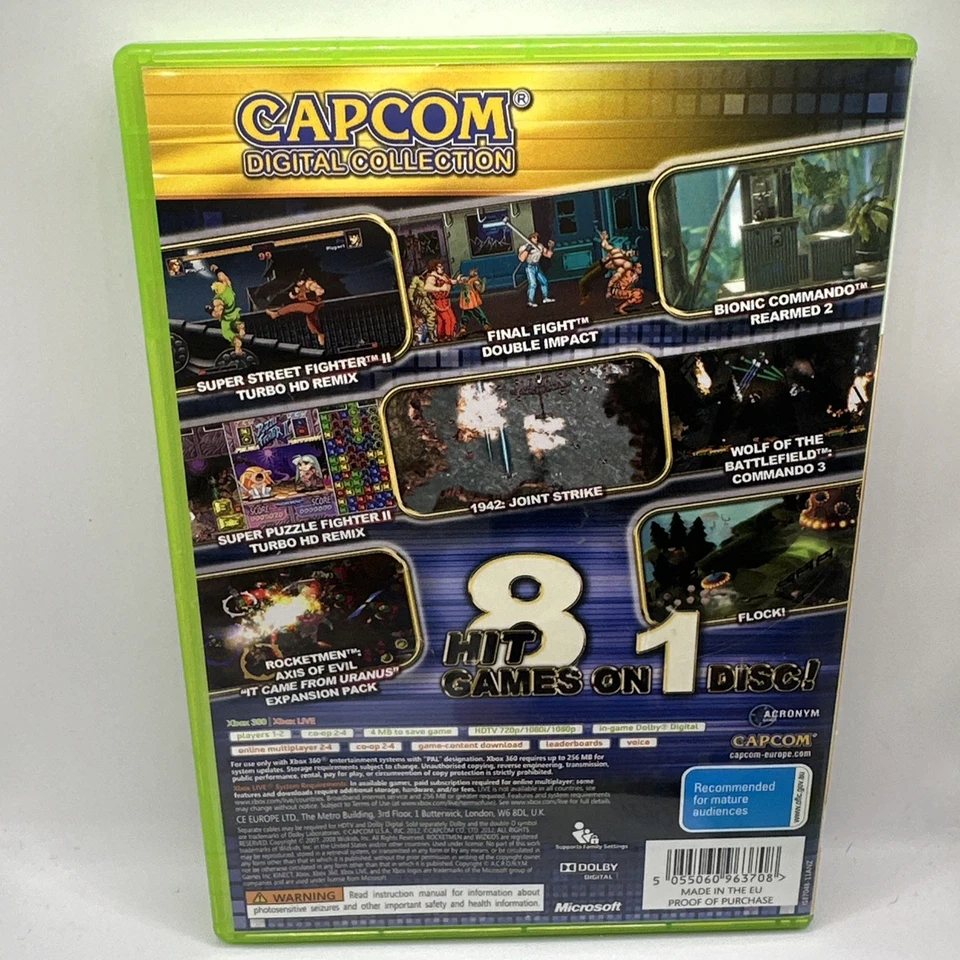 Capcom Digtal Collection • Xbox 360 Game + Manual (2012) AUS PAL • Complete CIB - Image 3 of 4