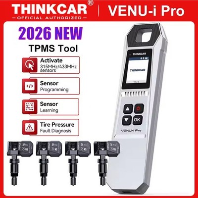 THINKCAR VENU Ipro + 4PCS VENU5 TPMS Tire Pressure Sensor Relearn & Reset Set US