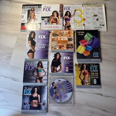 BeachBody Exercise/Workout DVD Lot- 21-Day Fix Eating Plan Nutition Meal Plyo