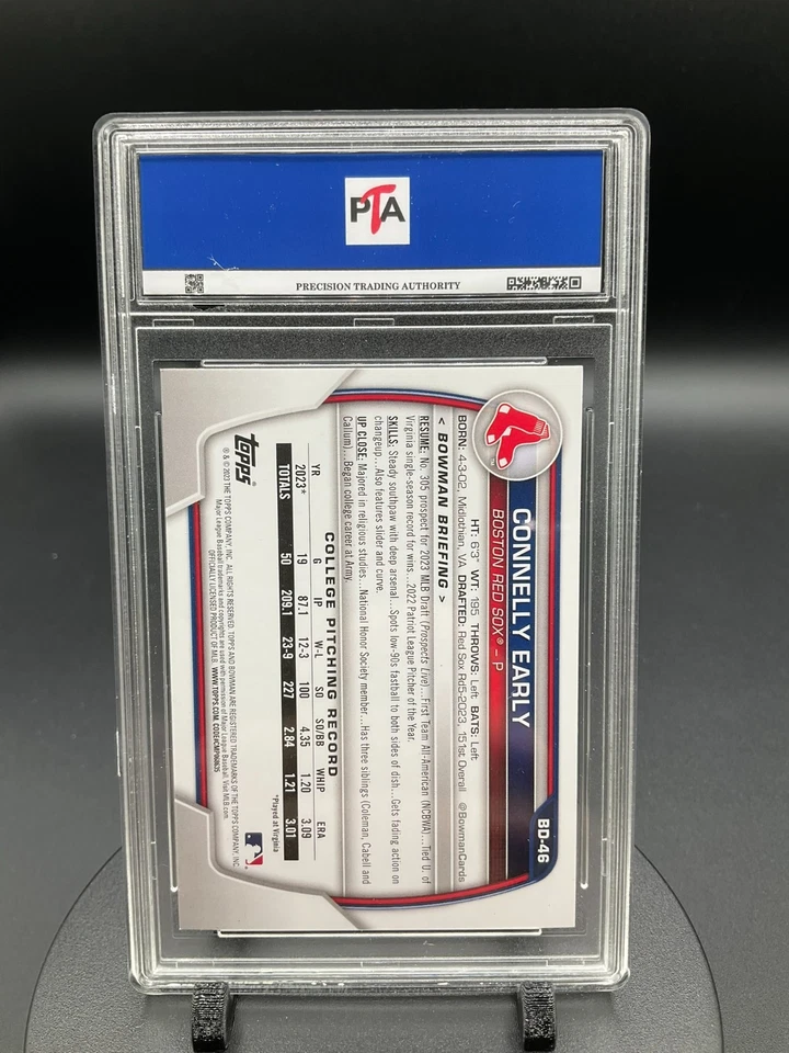 Bowman Draft BD-46 2023 Connelly Early 1st Bowman Boston Red Sox PTA 10🔥 Foto 2 de 2