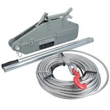 Manueller Seilzieher Handwindenheber Mover Turfer Hebezeug 1600kg 20m Drahtseil