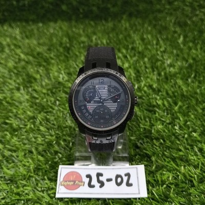 Swatch Irony Cloud Hour Black YRB402 Dial Swiss Watch Retrograde Chronograph