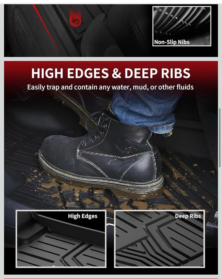 LASFIT Floor Mats for Honda Odyssey 2026 2025 2024 2023 2022 2021 2020 2019 2018 - Image 4 of 4