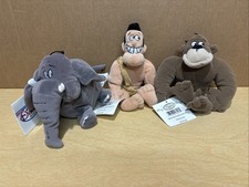 Disney George of the Jungle 8" Plush Bean Bag Set of 3 Shep Ape  George New