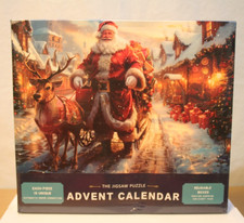 Christmas Advent Calendar Jigsaw Puzzle Santa's Surprise 1008 Pcs Sealed Box