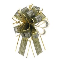 10 StüCk 6 Zoll GroßE Ziehschleife Geschenkverpackung Organza Schleifen GrüN