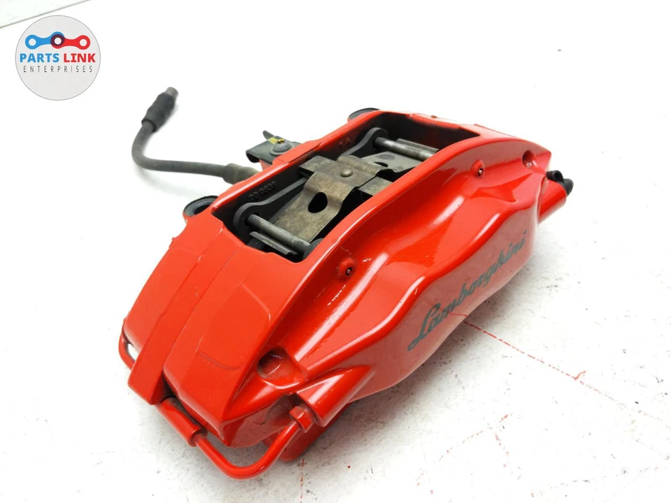 2010-2014 LAMBORGHINI GALLARDO 后左盘计算器 BREMBO Brake 红色 LP550 560 — 第 3/4 张图片