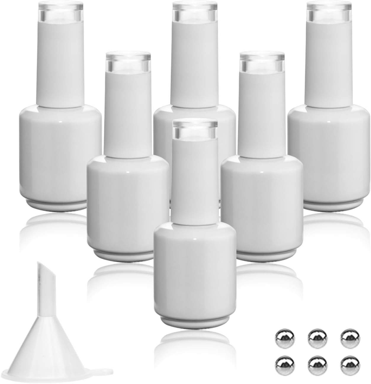 , 15ml Empty Nail Polish Bottles With Transparent T