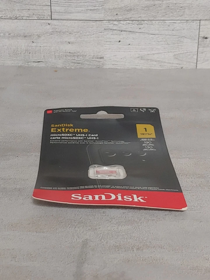 New SanDisk 1TB Extreme Memory 1 TB Micro SD SDXC MicroSD 190MB/s - Image 4 of 4