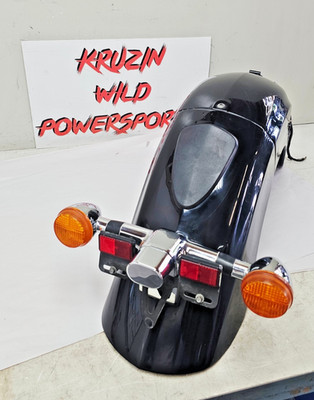 1999 HONDA VALKYRIE INTERSTATE OEM Rear Fender Mudguard Turn Signals Bar Black