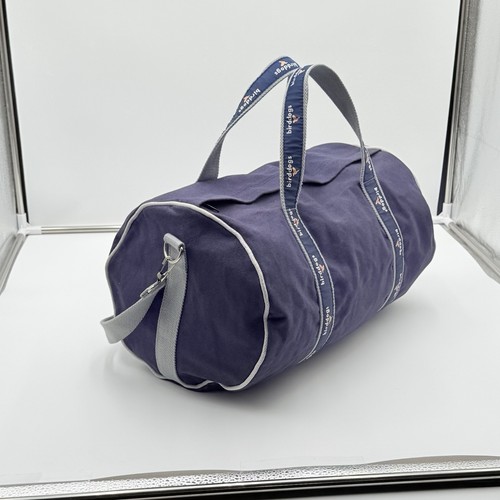 Birddogs Canvas Duffle Bag Navy Blue with Gray Strap & Logo Handles – Preowned - Picture 6 of 11