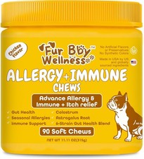 Allergy  Immune Support for Dogs Anti-Itch - Provide Seasonal Allergy Relief, D
