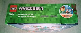 Sealed, 2016 LEGO MINECRAFT 21123 The Iron Golem - 208 pcs - Retired -NEW