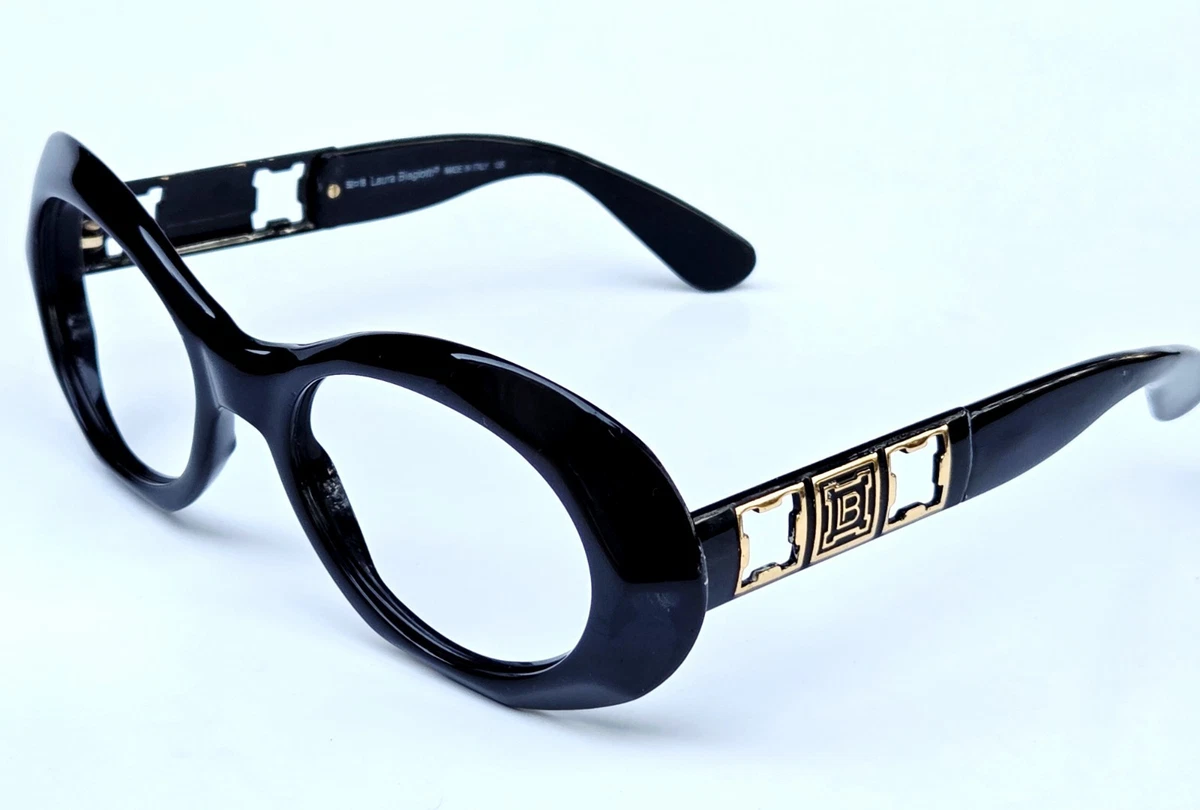 Vintage Laura Biagiotti Oversized Black & Gold 1980 Sunglasses T/36-95 RARE LAURA BIAGIOTTI Vintage Sunglasses for sale | eBay main image 4