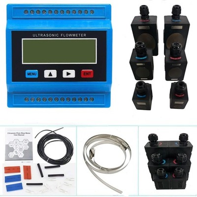 Ultrasonic Liquid Flow Meter with 3 Pair High Temp Transducers DN25~DN6000mm