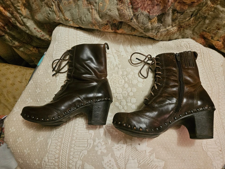 Bota Dansko Nat Tachonada Cuero Marrón Con Cordones EU 39 Cottagecore Dark Academia Foto 2 de 4