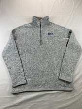 Patagonia Better Sweater Large Women's Quarter Zip Gray Fleece Pullover