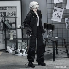 Handmade BJD Doll 1/4 Full Set Cool Boy Male Face Make UP Outfits Wigs Girls Toy