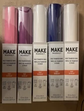PUFF Heat Transfer Vinyl Lot By Make Market. HTV - NEW In Pack Lot Of 5