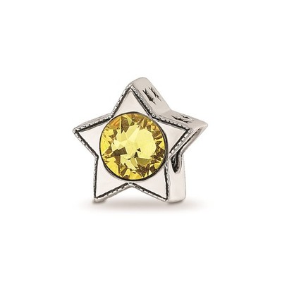 Reflection Beads 925 Silver Crystal from Swarovski November Birthstone Star Bead