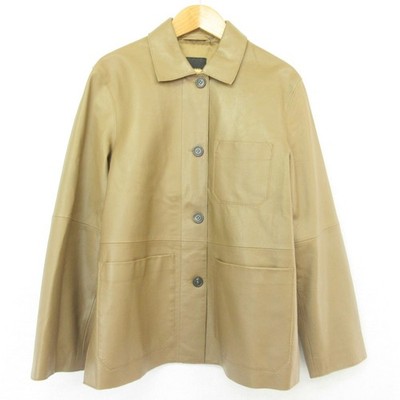 Max Mara Weekend leather jacket coat, size 36, brown. Women USED