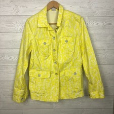 CAbi Women's Field of Daisies Field Utility Jacket Style 5160 Size Medium