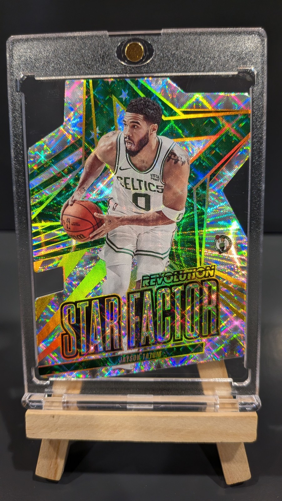 Jayson Tatum Star Factor Die Cut 2023-24 Panini Revolution #3 Case Hit Celtic