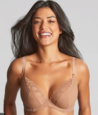 NWT PANACHE ENVY PLUNGE LACE BRA HONEY SIZE 34GG £37