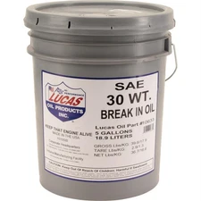 Lucas Oil 10630 SAE 30 Engine Break-In Oil 5 Gal