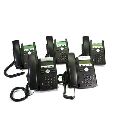 (Lot of 5) Polycom IP 335 Soundpoint PoE Backlit Display Corded Office Phone